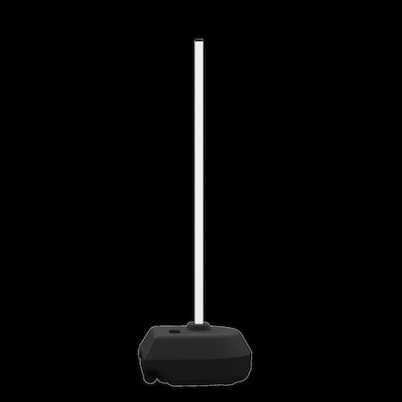 Plasticade , Plastic White and Black, Matte, 72 in L, 12.8 in D UVRB24BK-72PK